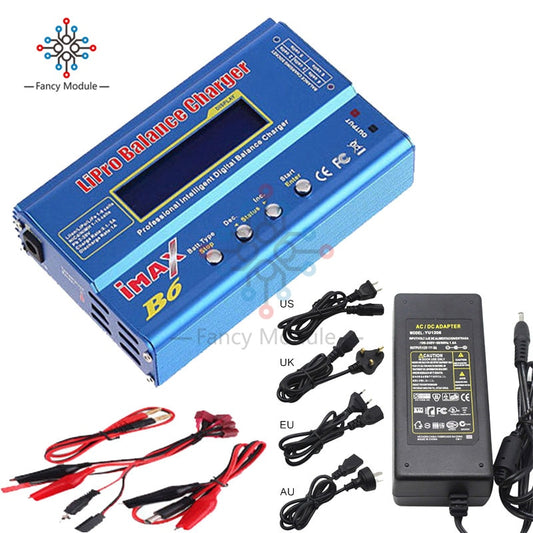 IMAX B6 Digital RC Lipo NiMh Battery Balance Charger AC Power 12V 5A EU US UK AU Adapter Li Fe/Li lon/Ni Cd/PB Battery Charger|Instrument Parts &amp; Accessories|