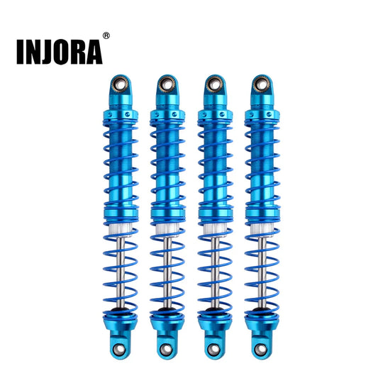 INJORA Metal Shock Absorbers 80 90 100 110 120mm Oil Damper for 1/10 RC Car Truck Crawler Axial SCX10 TRX4 Redcat Gen8