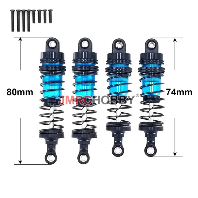 Upgraded Shock Absorber For SCY 16101 16102 Pro Wltoys 124008 124017 MJX Hyper Go 16207 16208 16210 14301 14210 RC Car