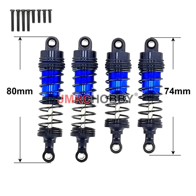 Upgraded Shock Absorber For SCY 16101 16102 Pro Wltoys 124008 124017 MJX Hyper Go 16207 16208 16210 14301 14210 RC Car