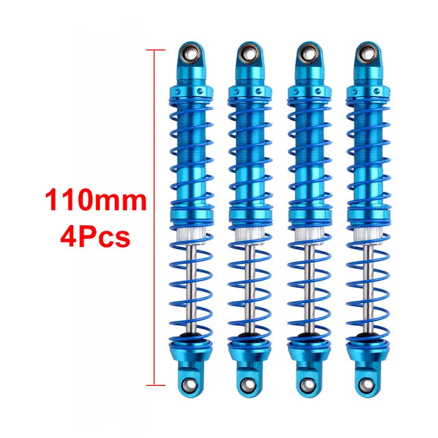 INJORA Metal Shock Absorbers 80 90 100 110 120mm Oil Damper for 1/10 RC Car Truck Crawler Axial SCX10 TRX4 Redcat Gen8